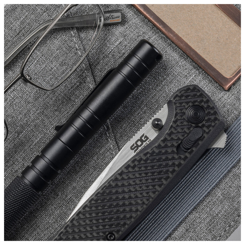Load image into Gallery viewer, SOG Terminus XR S35VN Carbon Fiber Folding Knife - Premium Packaging Included