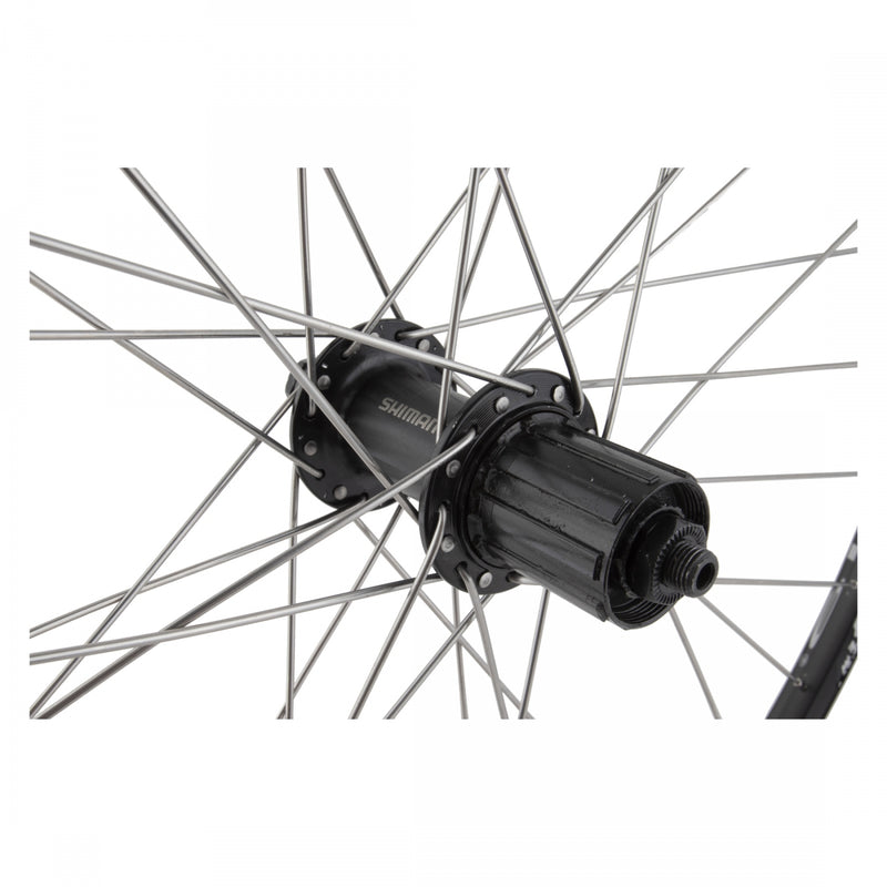 Load image into Gallery viewer, Wheel Master 26in WEI ZAC19 Rear QRx135mm Double Wall Rim Brake Clincher Black