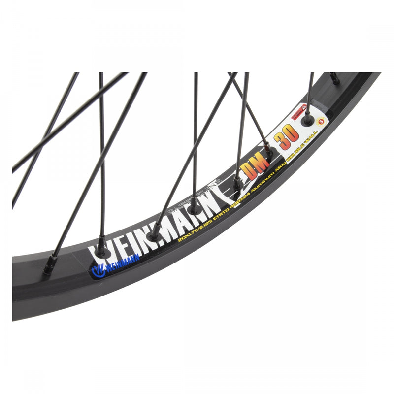 Load image into Gallery viewer, Wheel Master 20in Alloy WEI DM30 Front Wheel B/O 3/8x100mm 36H Rim Brake Black