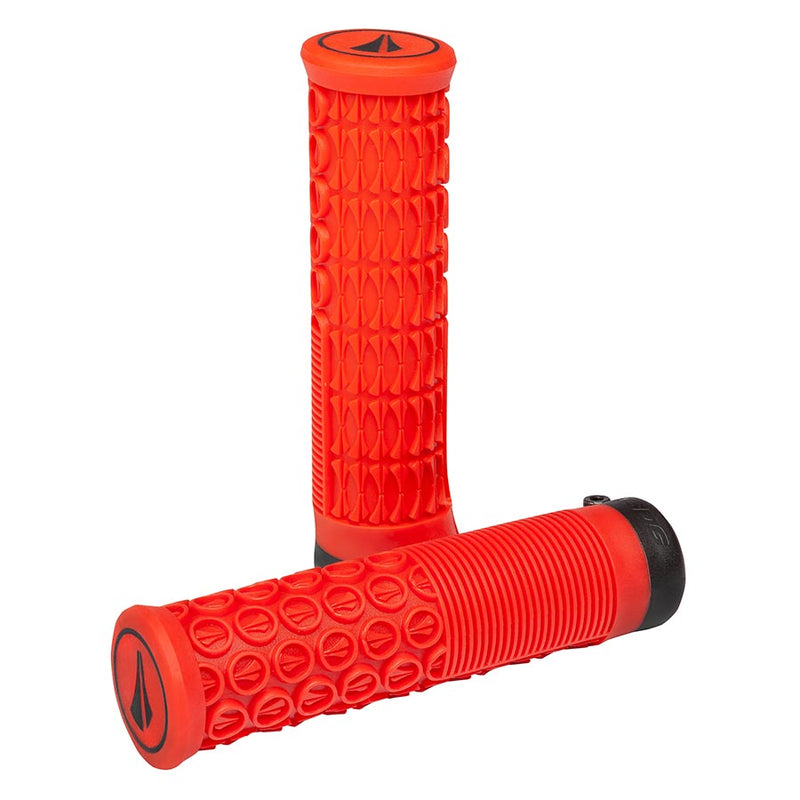 Load image into Gallery viewer, SDG Thrice 33 Lock-On Grips - Red Single Locking Clamp Handlebar Grips