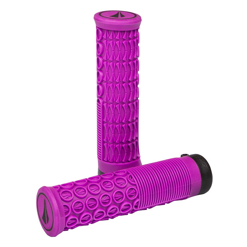 Load image into Gallery viewer, SDG Thrice 33 Lock On Grips - Purple Single Locking Clamp, Dual Density Design