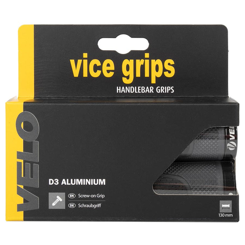 Load image into Gallery viewer, Velo Vice Grips D3 Alu Grips, 130mm, Black
