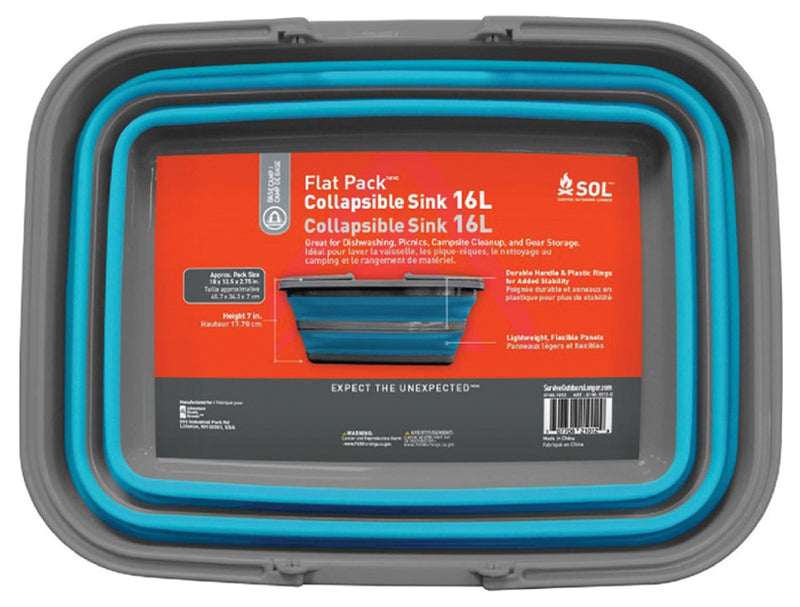 Load image into Gallery viewer, Compact and Convenient: Sol Sol Flat Pack Sink 16L - Perfect for Small Spaces!