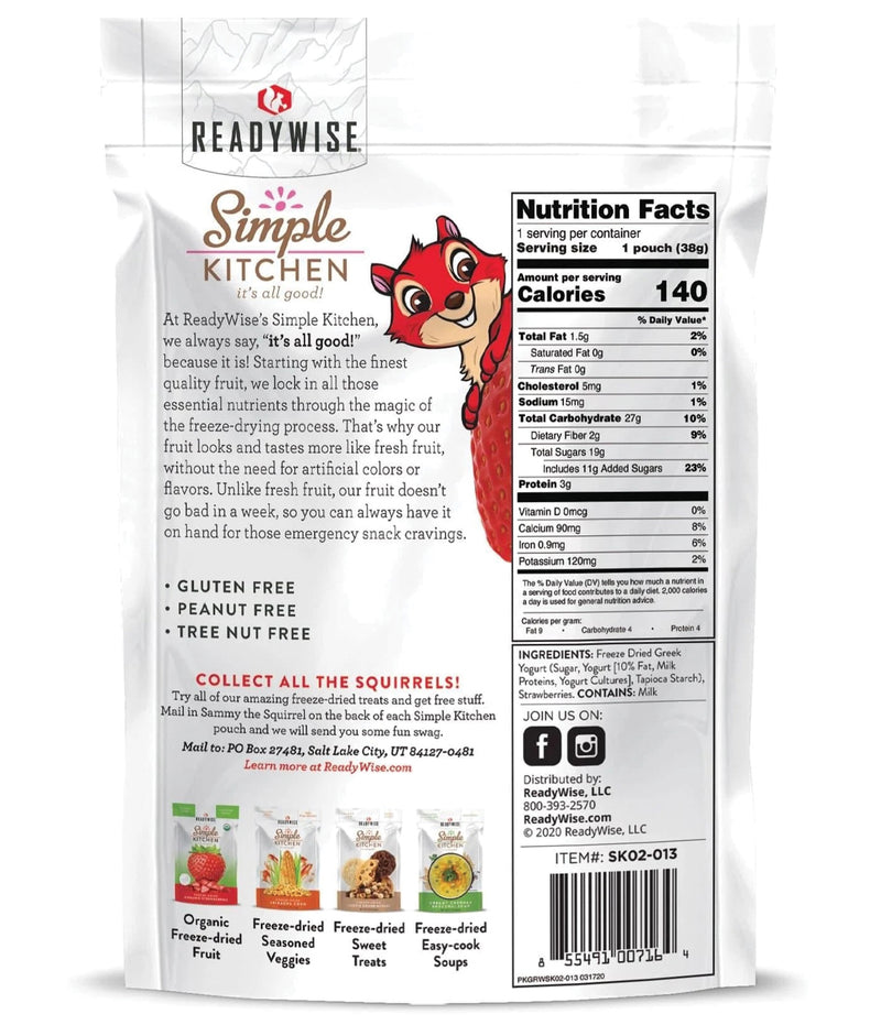 Load image into Gallery viewer, ReadyWise Simple Kitchen Strawberry Yogurt Wise Foods - Delicious Berry & Yogurt Blend!