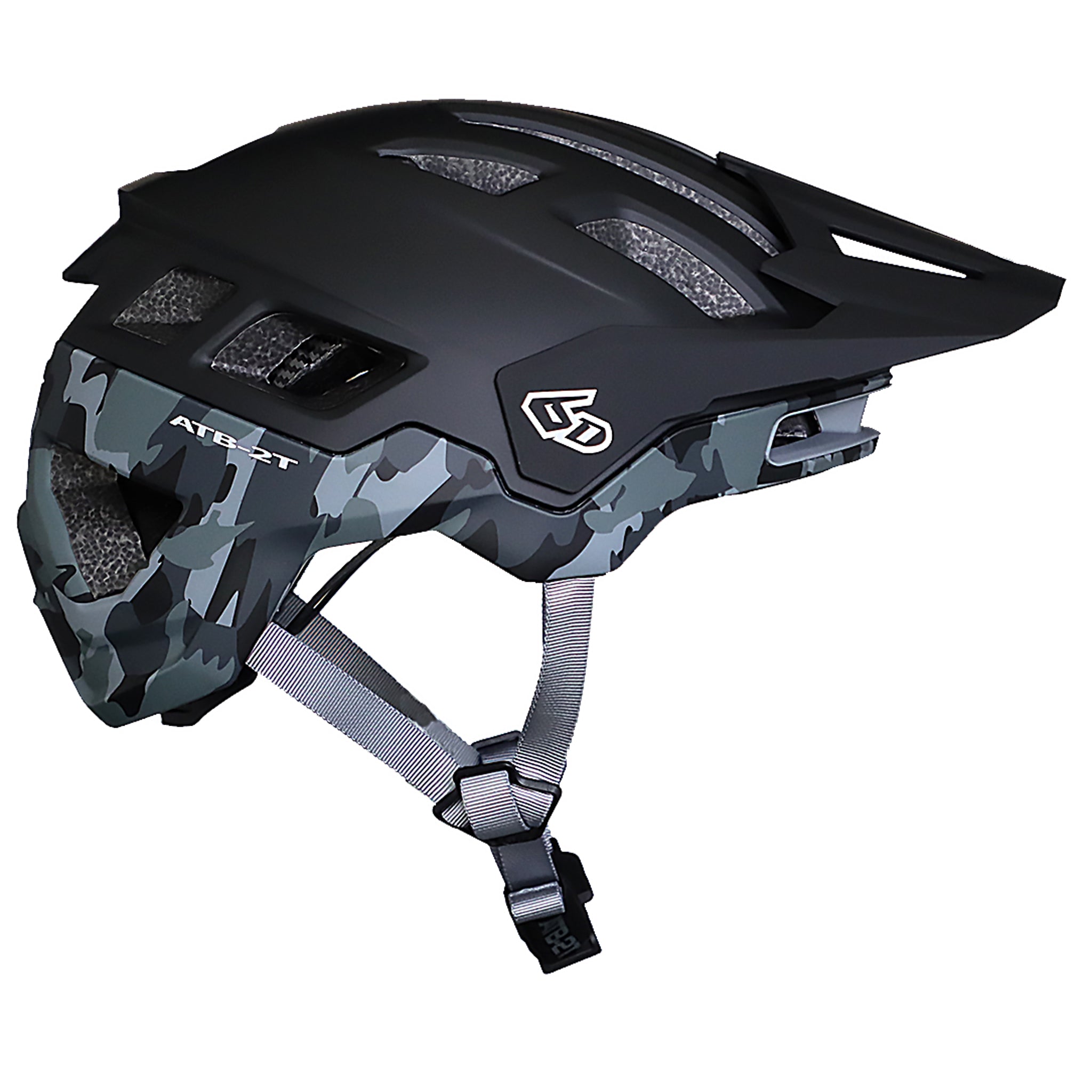 6d bike helmet atb 1t m l 6D ATB-2T Helmet Ascent Matte Black Camo / M/L