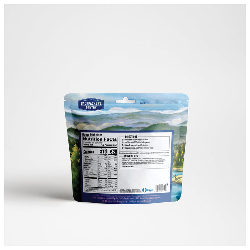 Load image into Gallery viewer, BACKPACKERS-PANTRY-Mango-Sticky-Rice-Nutrition-OF1055