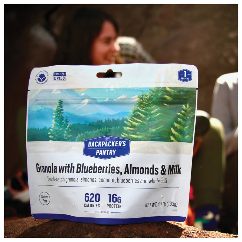 Load image into Gallery viewer, Backpackers Pantry Bp Breakfast Granola W/blubrries & Milk 1p Meals