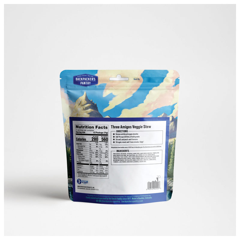 Load image into Gallery viewer, Backpacker's Pantry Three Amigos Veggie Stew 2 Servings 320 Cal Gluten Free Veg