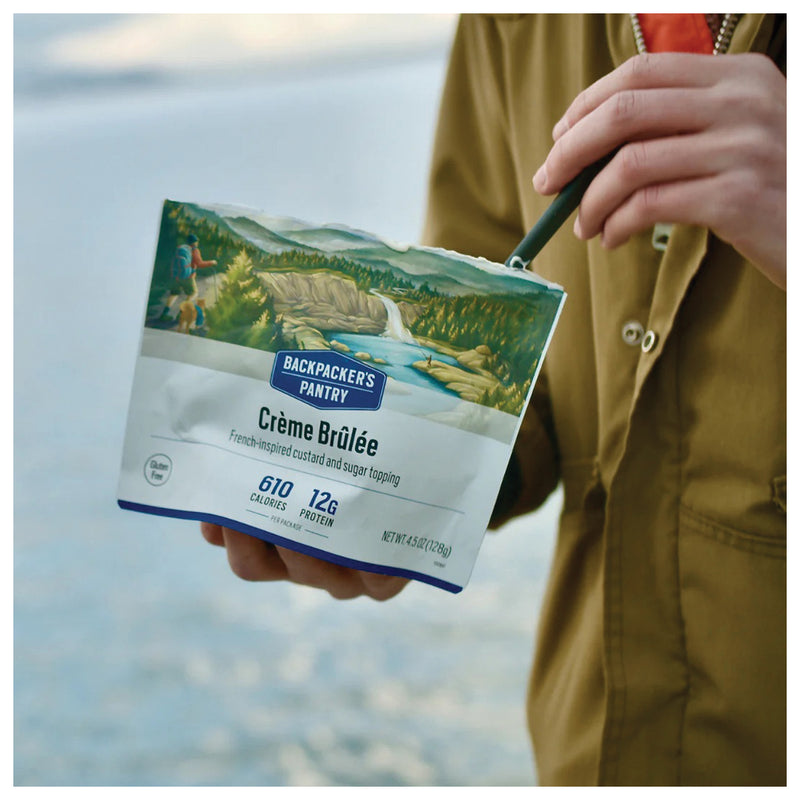 Load image into Gallery viewer, Backpacker's Pantry Creme Brulee: 2 Servings Camp Ready Dessert