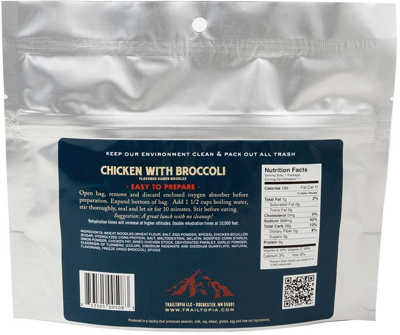 Load image into Gallery viewer, Trailtopia Chicken and Broccoli Ramen: Delicious and Nutritious Trail Meal