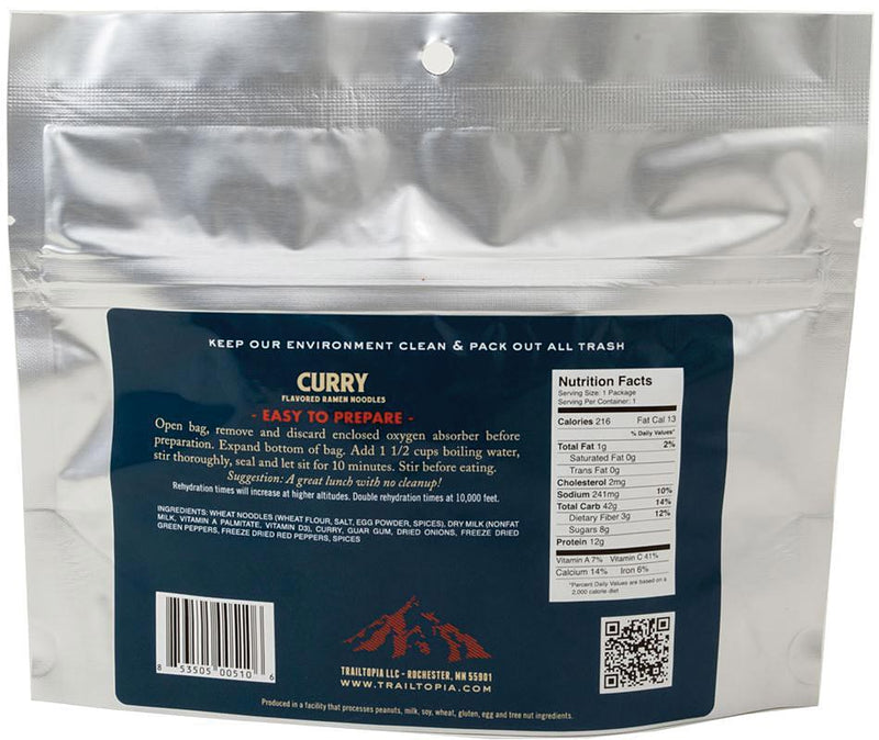 Load image into Gallery viewer, Trailtopia Curry Ramen: Delicious and Easy Trail Meals
