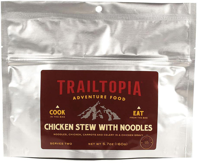 Load image into Gallery viewer, Trailtopia Chicken Stew with Noodles: Delicious Backpacking Meal for Outdoor Adventures