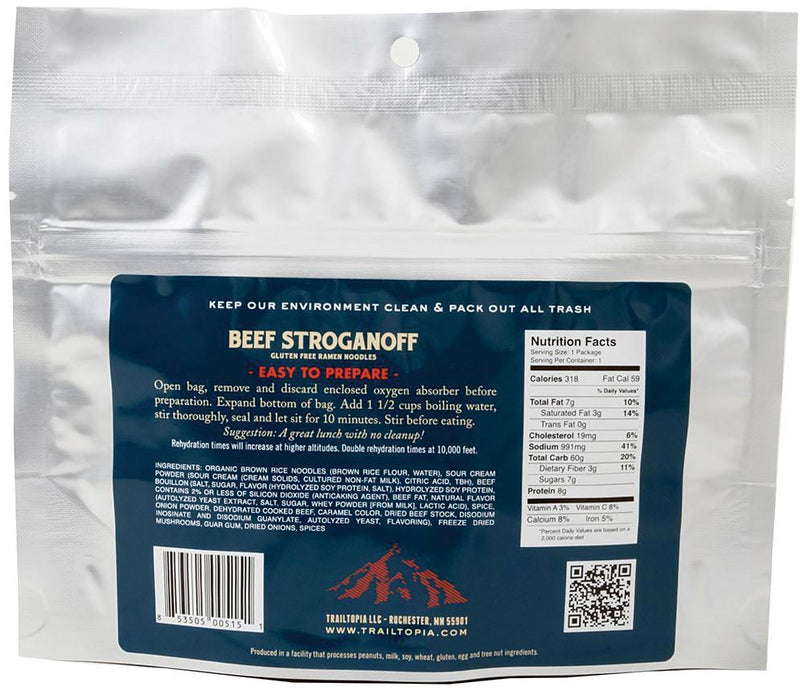 Load image into Gallery viewer, Trailtopia Gluten Free Beef Stroganoff Ramen: Delicious and Convenient Trail Meals