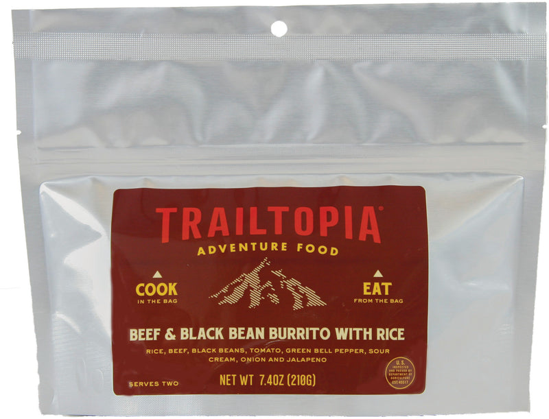 Load image into Gallery viewer, Trailtopia Gluten Free Beef and Black Bean Burrito - Convenient and Delicious Trail Meal