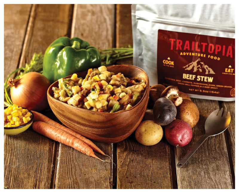 Load image into Gallery viewer, Trailtopia Beef Stew Single Serving Meal - Delicious and Convenient Trail Food