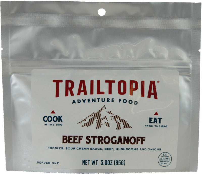 Load image into Gallery viewer, Trailtopia Beef Stroganoff Single Serving Meal - Delicious and Convenient Trail Food
