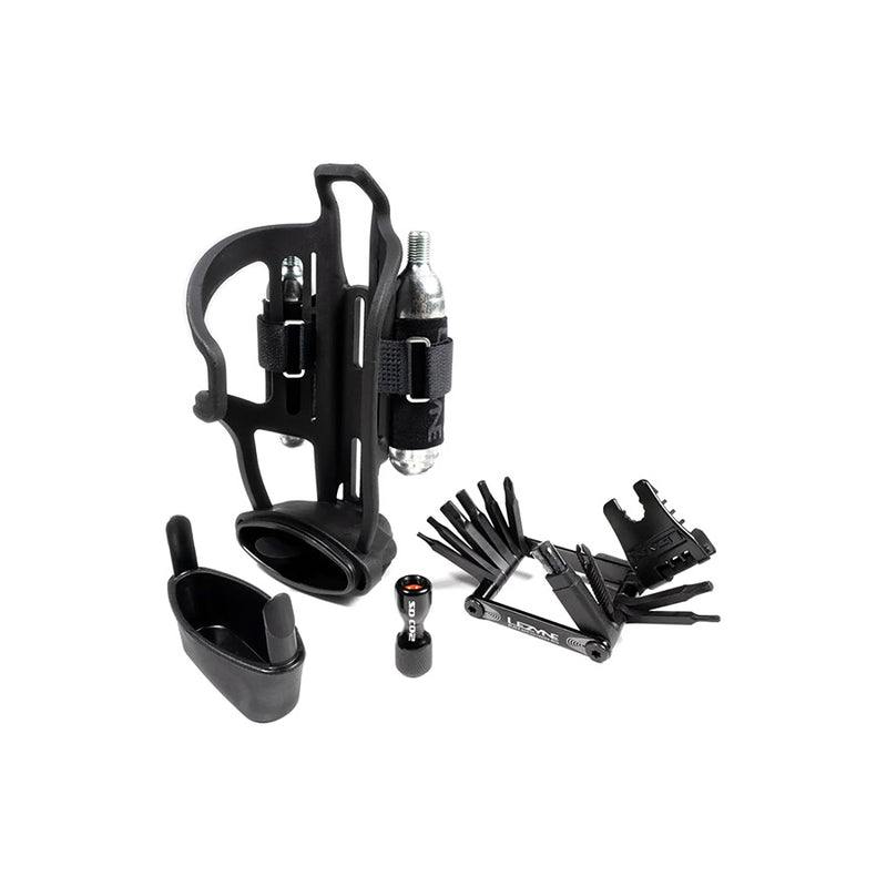 Load image into Gallery viewer, Lezyne-Tubeless-Flow-Storage-Cage-Loaded-Water-Bottle-Cages-WBTC0992-Bicycle-Water-Bottle-Cages