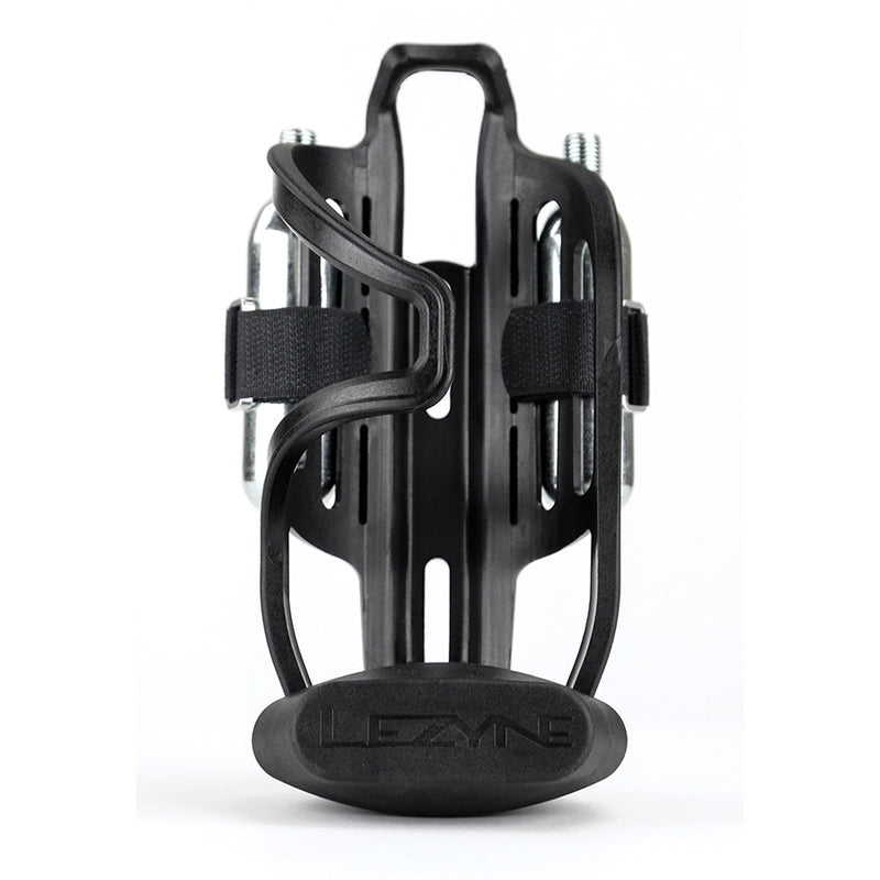 Load image into Gallery viewer, Lezyne Tubeless Flow Storage Loaded, Bottle Cage, Composite, Includes CO2 Head, V18 Multi-Tool with Tubeless Reamer &