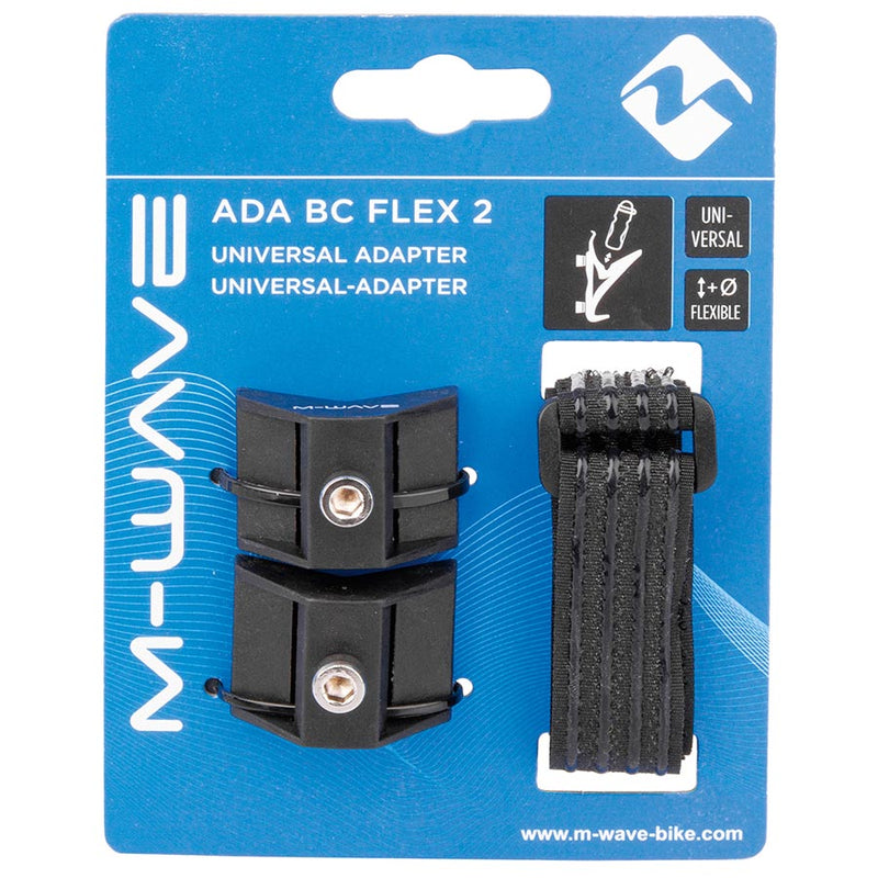 Load image into Gallery viewer, M-Wave ADA BC Flex 2 Bottle Cage Mount, Two velcro mounts allow a bottle cage to be mounted anywhere