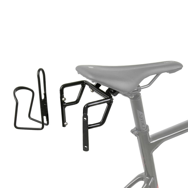 Load image into Gallery viewer, M-Wave Ada S III Bottle Cage Mount, Mounts on the seat rails and allows the installation of 2 bottle cages while still