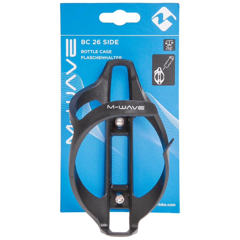 Load image into Gallery viewer, M-Wave BC 26 Bottle Cage Right side entry, Plastic, 26g, Black