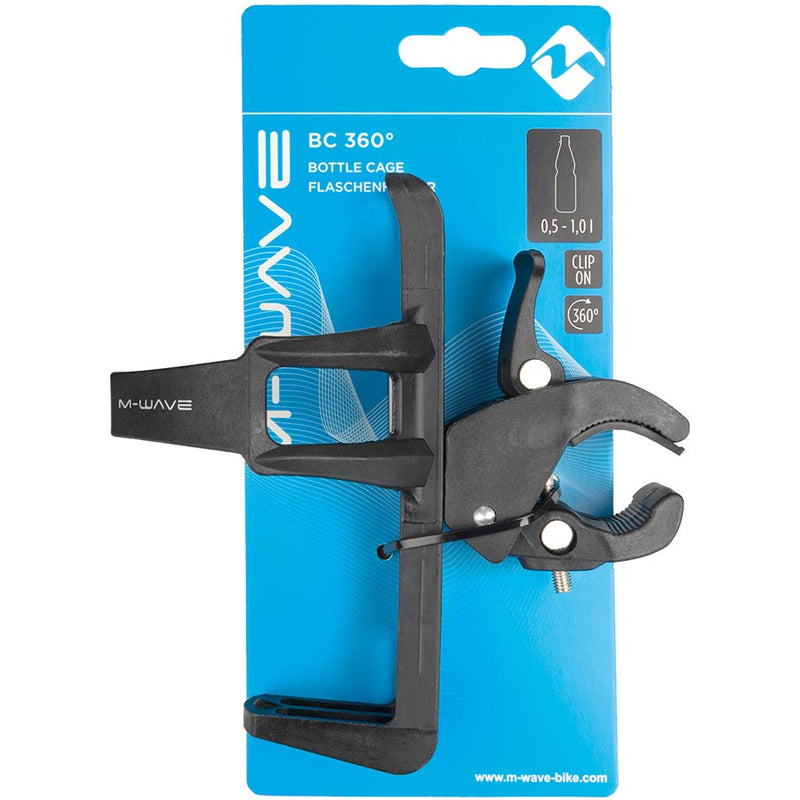 Load image into Gallery viewer, M-Wave BC 360 Bottle Cage Plastic, Adjustable angle, Black