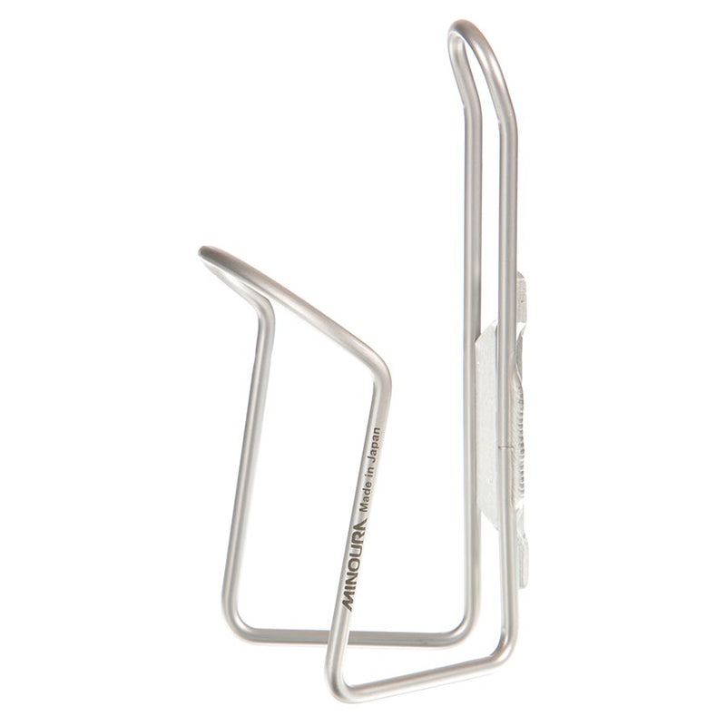 Load image into Gallery viewer, Minoura AB100 4.5 Bottle Cage, Alloy, Anodized Silver old packaging