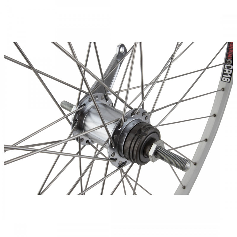 Load image into Gallery viewer, Wheel Master 700c Sun CR18 Rear QRx135mm Double Wall 36H Coaster Brake Black