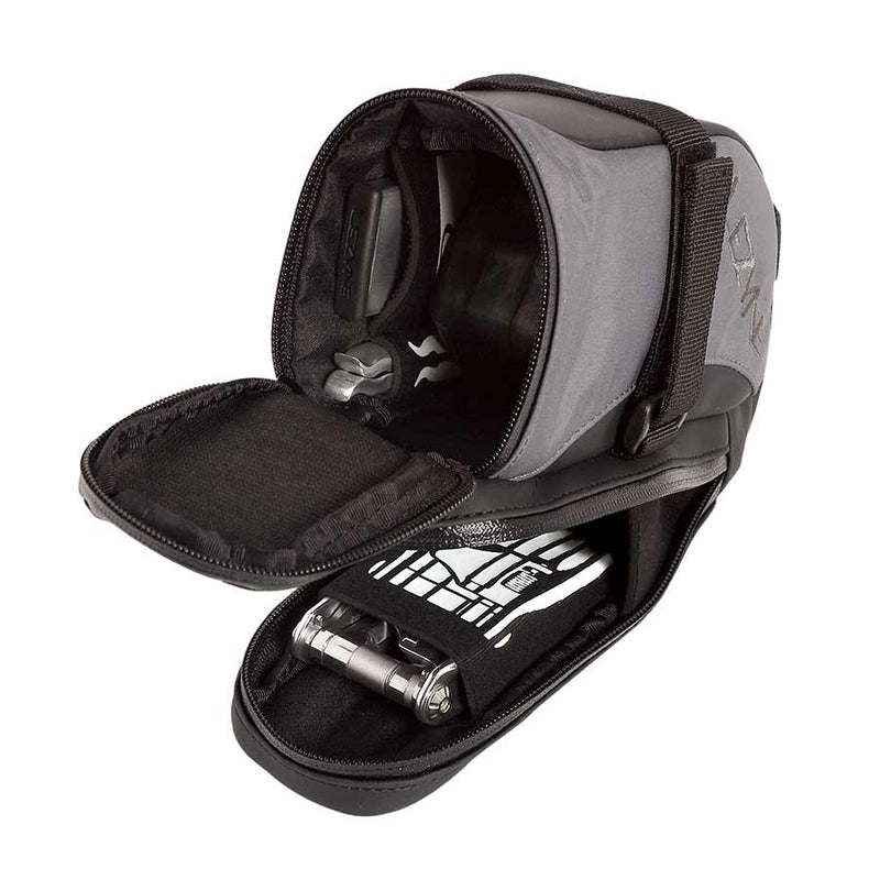 Load image into Gallery viewer, Lezyne L-Caddy Seat Bag: Black/Black Multiple Fitted Pockets Holds 2 Tubes