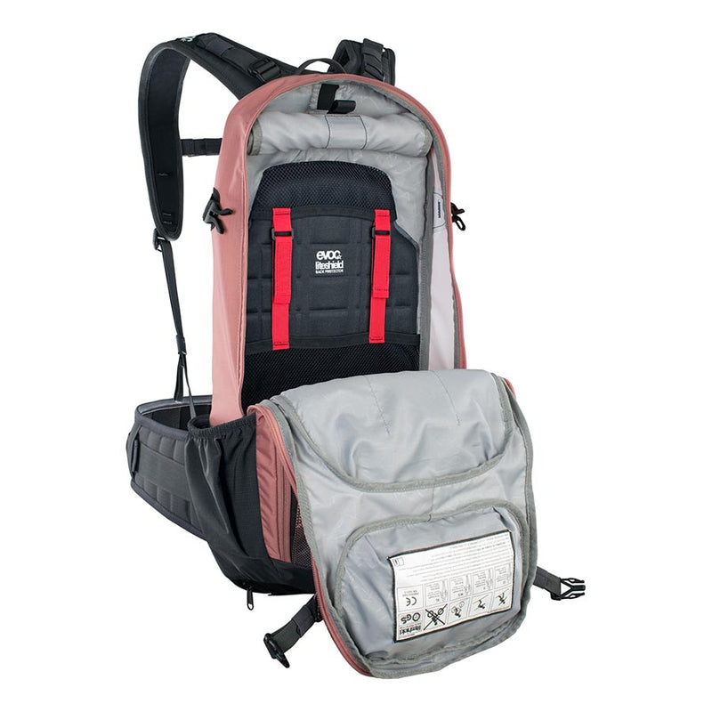 Load image into Gallery viewer, EVOC FR Enduro Protector backpack, 16L, Dusty Pink/Carbon Grey, ML