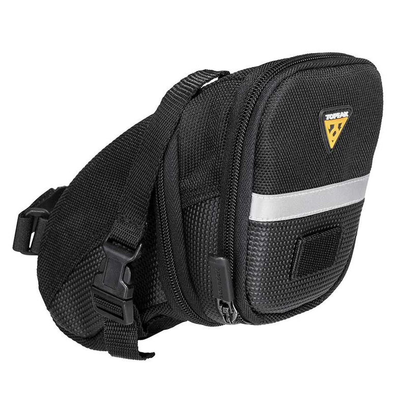 Load image into Gallery viewer, Topeak Aero Wedge Saddle Pack With Strap Mount Aero Wedge Pack Medium W/strap Bike Accessories