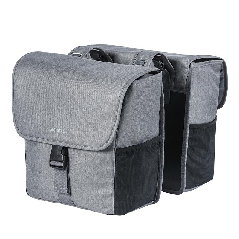 Load image into Gallery viewer, Basil-Go-Double-Pannier-Bag-Panniers-Reflective-Bands-Polyester-PANR0247-Road-Touring-Panniers