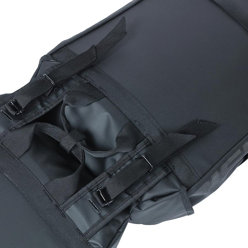 Load image into Gallery viewer, Basil Miles Double bag Pannier, 34L, Black/Orange