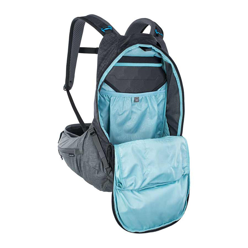 Load image into Gallery viewer, EVOC Trail Pro 16 Protector backpack, 16L, Carbon/Grey, LXL