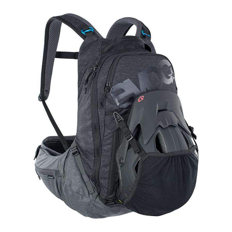 Load image into Gallery viewer, EVOC Trail Pro 16 Protector backpack, 16L, Carbon/Grey, SM