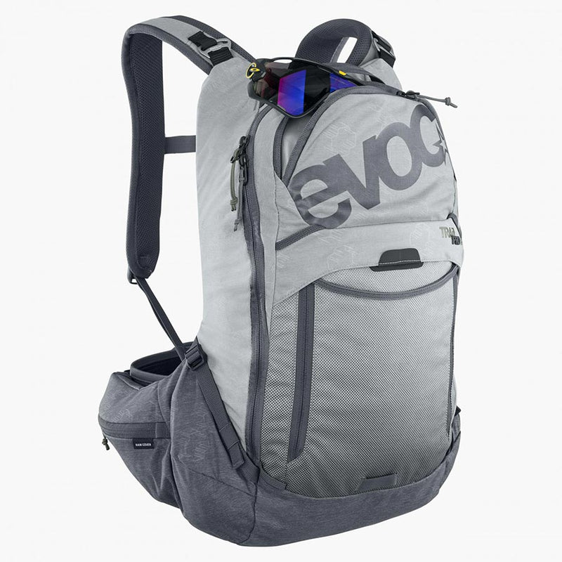 Load image into Gallery viewer, EVOC Trail Pro 16 Protector backpack, 16L, Stone/Carbon Grey, LXL