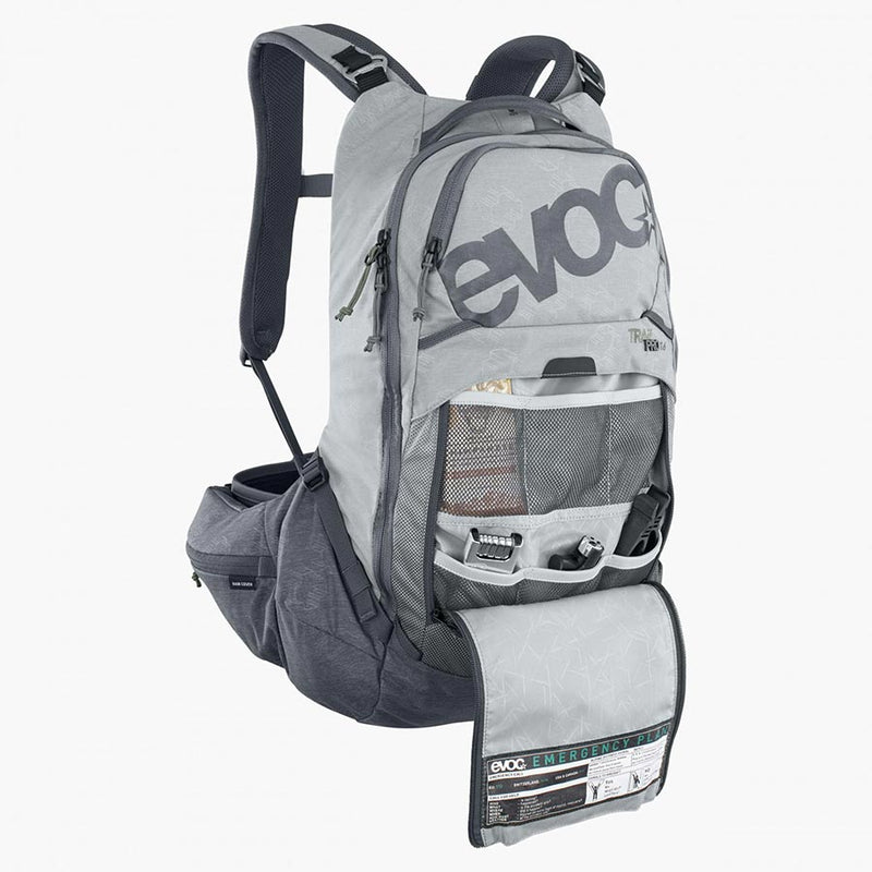 Load image into Gallery viewer, EVOC Trail Pro 16 Protector backpack, 16L, Stone/Carbon Grey, LXL
