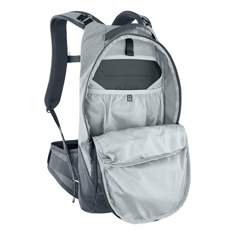 Load image into Gallery viewer, EVOC Trail Pro 10 Protector backpack, 10L, Stone/Carbon Grey, SM