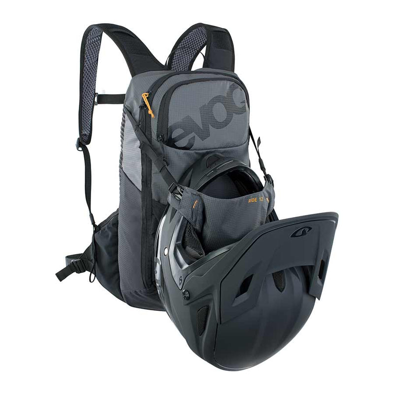 Load image into Gallery viewer, EVOC Ride 12 Hydration Bag Volume: 12L, Bladder: Included (2L), Carbon/Grey