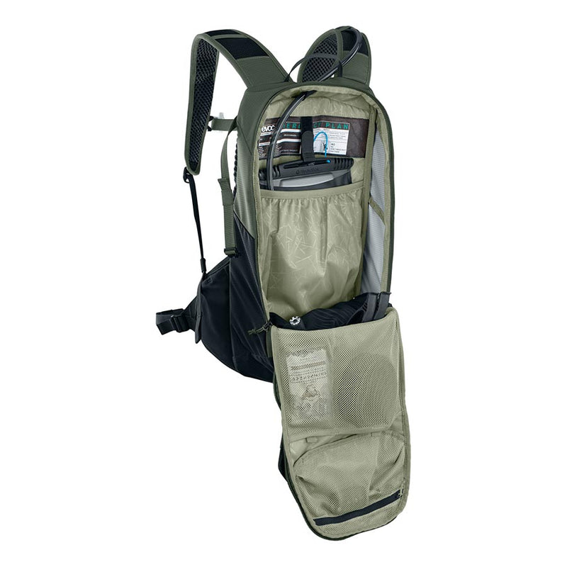 Load image into Gallery viewer, EVOC Ride 12 Hydration Bag Volume: 12L, Bladder: Included (2L), Dark Olive/Black