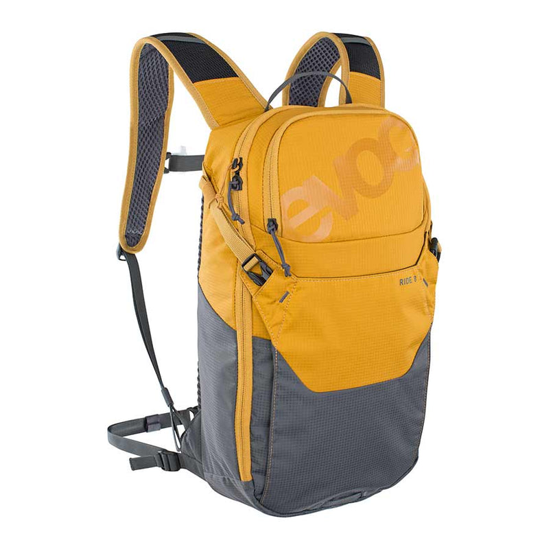Load image into Gallery viewer, EVOC Ride 8 Hydration Bag Volume: 8L, Bladder: Included (2L), Loam / Carbon Grey