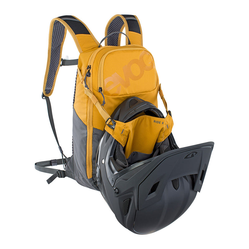 Load image into Gallery viewer, EVOC Ride 8 Hydration Bag Volume: 8L, Bladder: Included (2L), Loam / Carbon Grey