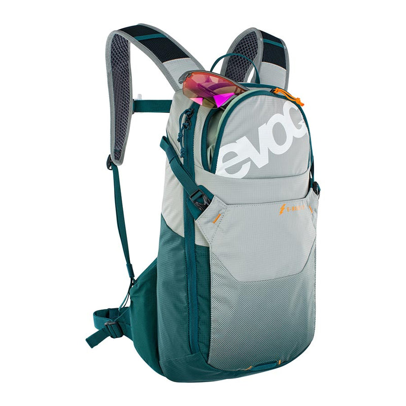 Load image into Gallery viewer, EVOC E-Ride 12 Hydration Bag, Volume: 12L, Bladder: Not included, Stone/Petrol