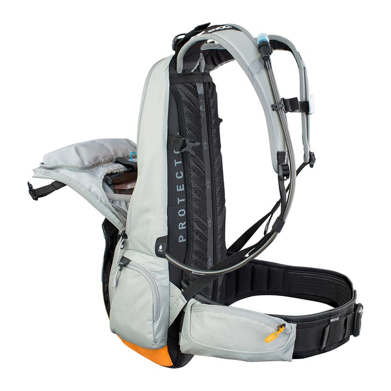 Load image into Gallery viewer, EVOC FR Enduro E-Ride 16 Protector backpack, 16L, Stone/Bright Orange, ML