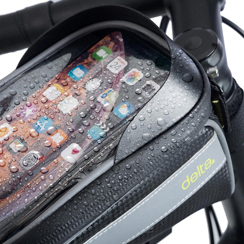 Load image into Gallery viewer, Delta Top Tube Phone Bag Velcro Straps Phones up to 6.7in 8.9`x4.9`x5.9`