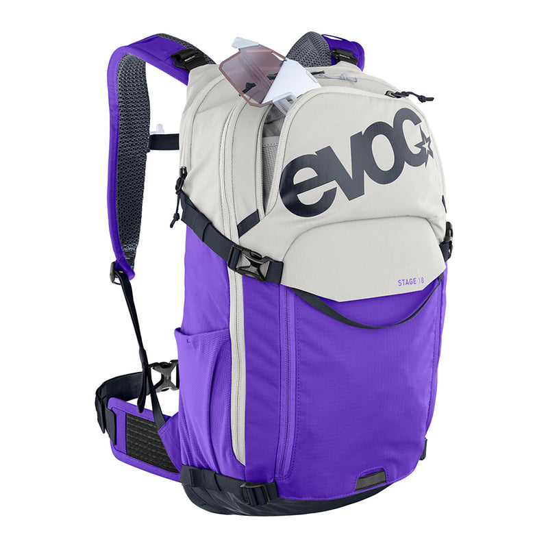 Load image into Gallery viewer, EVOC Stage 18 Hydration Bag Volume: 18L, Sand/Violet