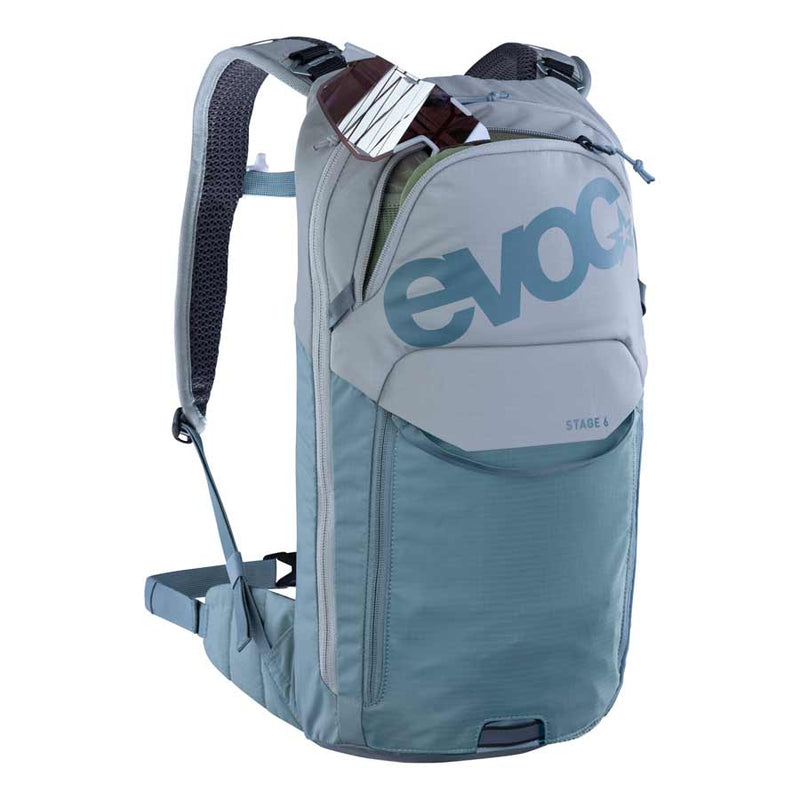 Load image into Gallery viewer, EVOC Stage 6 + 2L Bladder Hydration Bag, Volume: 6L, Bladder: Included (2L), Stone / Steel