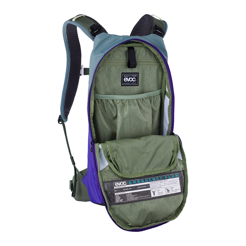 Load image into Gallery viewer, EVOC Stage 6 + 2L Bladder Hydration Bag, Volume: 6L, Bladder: Included (2L), Steel/Violet/Dark Olive