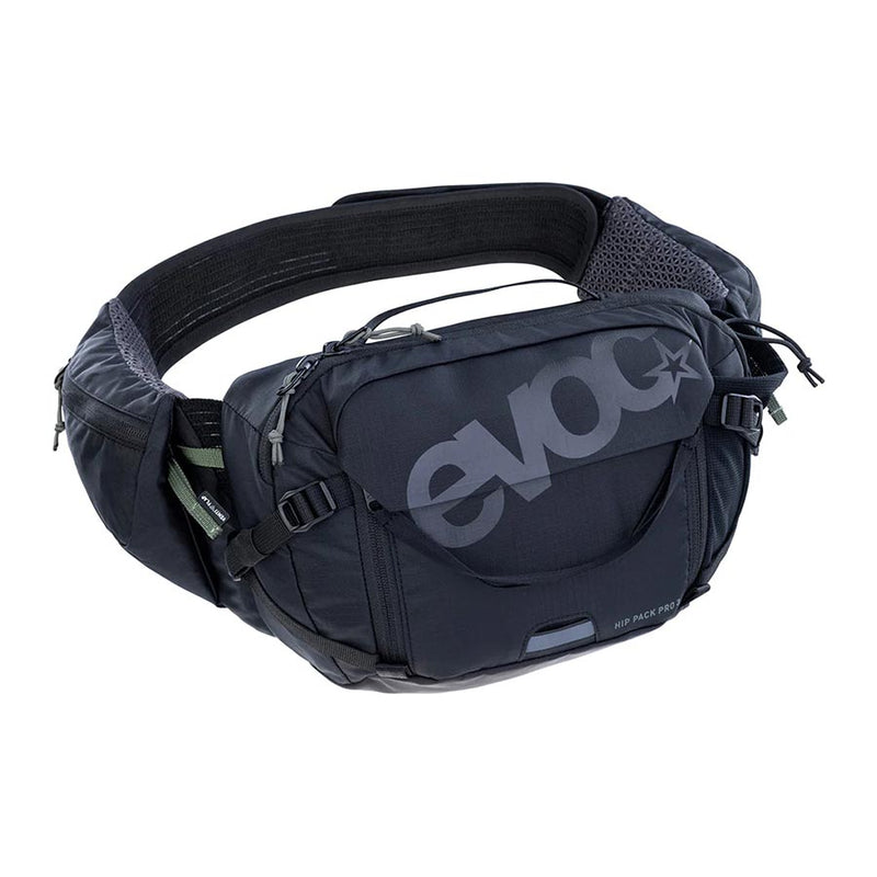 Load image into Gallery viewer, EVOC Hip Pack Pro 3 +1.5L Bladder, Hip Pack, 3L, Included (1.5L), Black