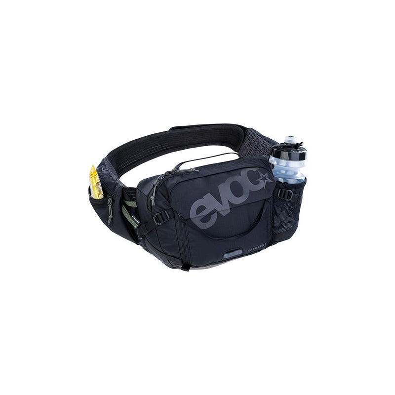 Load image into Gallery viewer, EVOC Hip Pack Pro 3 +1.5L Bladder, Hip Pack, 3L, Included (1.5L), Black